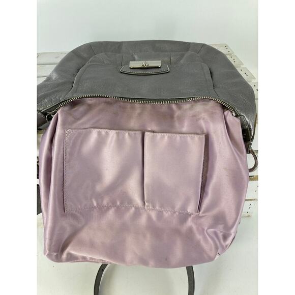 COACH 19303 MEDIUM SILVER METALIC LEATHER CROSSBODY BAG - Picture 14 of 16